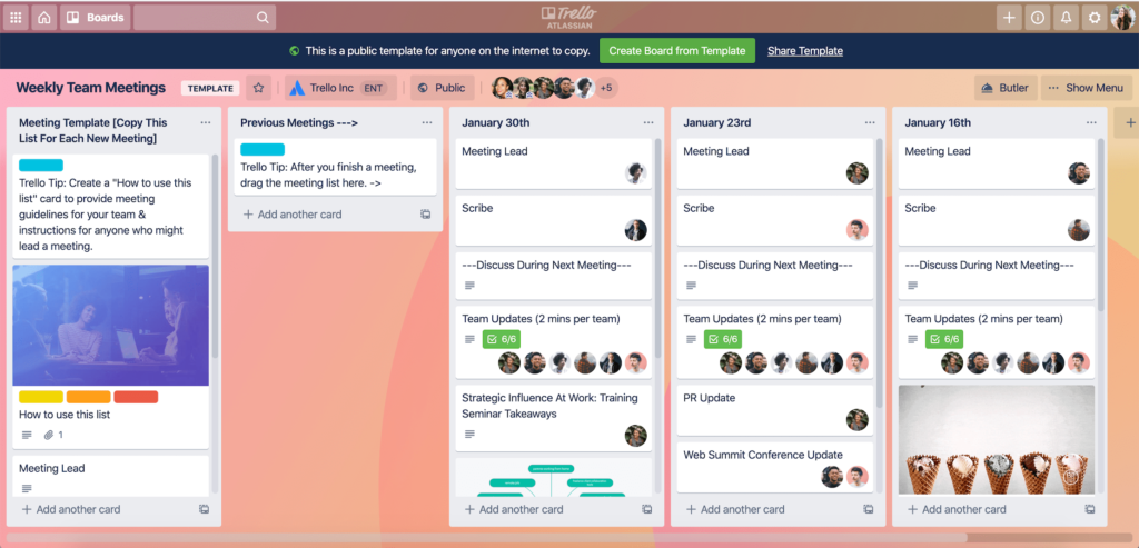 Asana vs Monday.com vs Trello: trello collabration